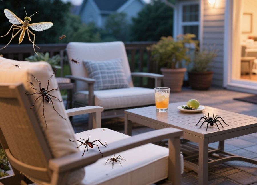 how to keep bugs off patio furniture