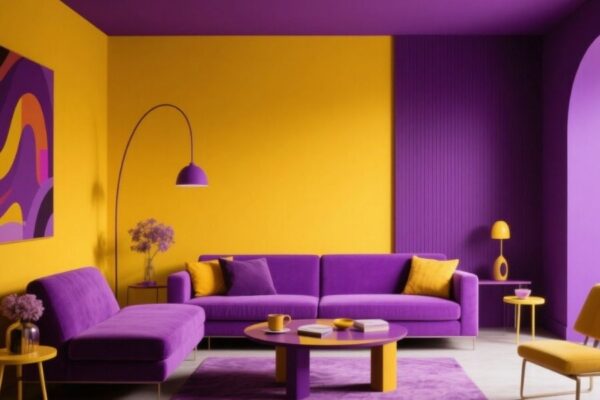 yellow and purple