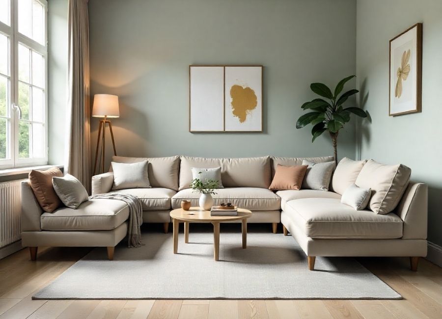 what color furniture goes with grey flooring