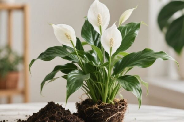 peace lily soil