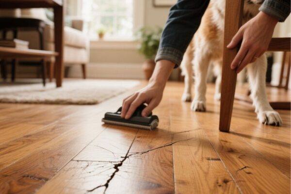 how to fix scratches on hardwood floors