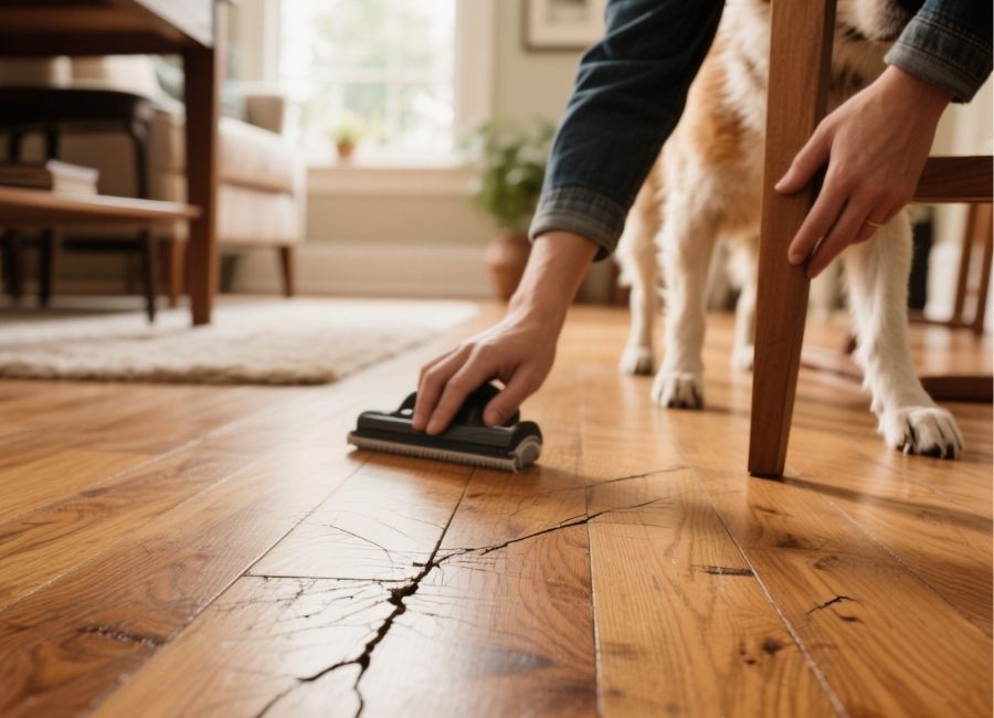 how to fix scratches on hardwood floors