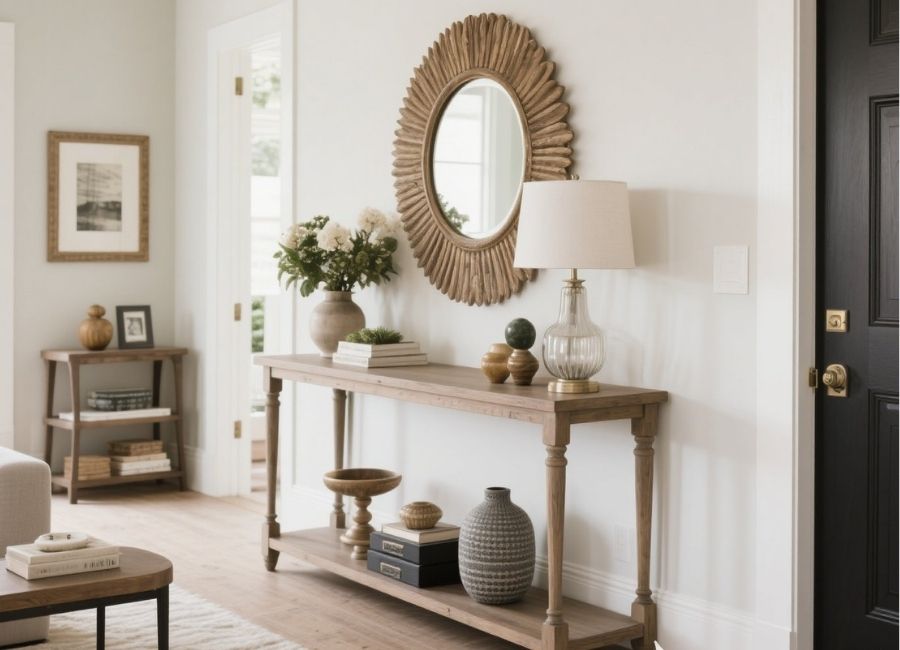 console table decor ideas
