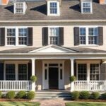 colonial home with porch plans
