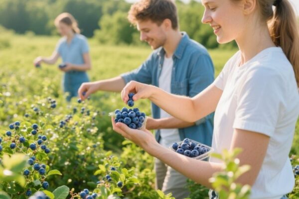 blueberry picking season