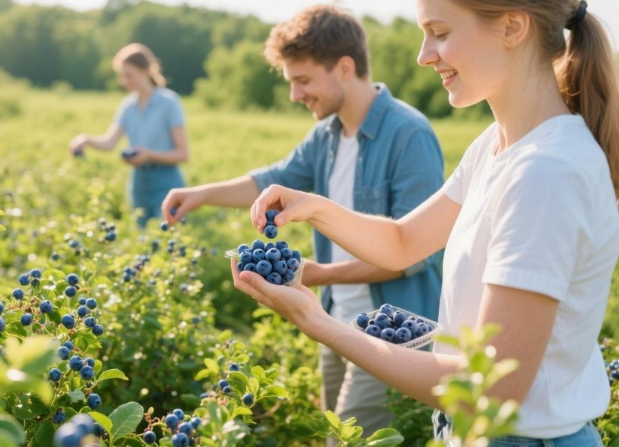 blueberry picking season