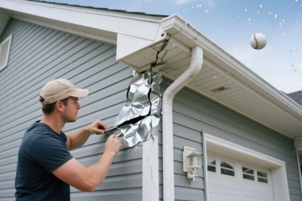 dented siding metal