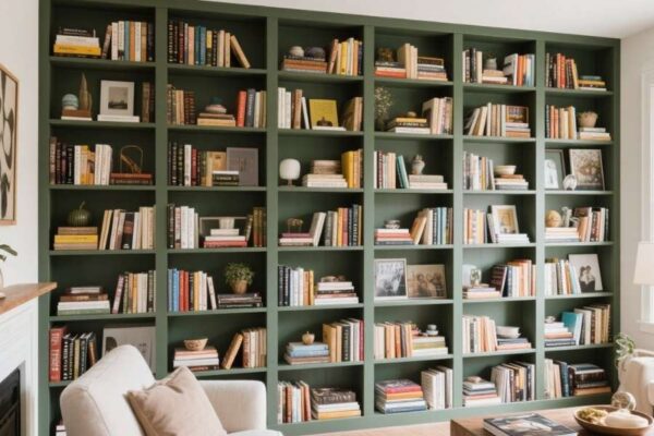 bookshelf wall