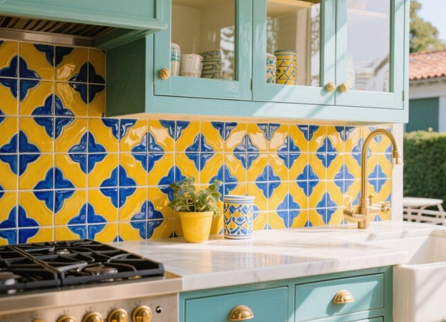 painted tile