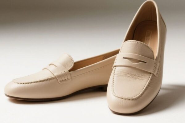 beige on shoes