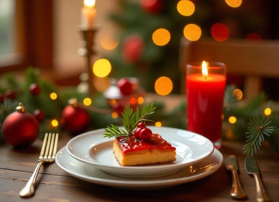 christmas theme photography table layout
