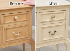 how to bleach wood furniture
