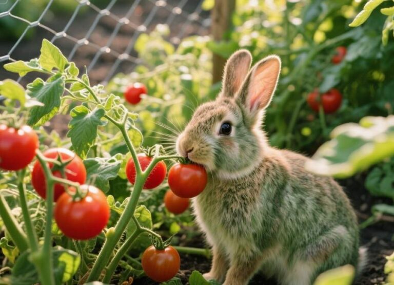 do rabbits eat tomato plants