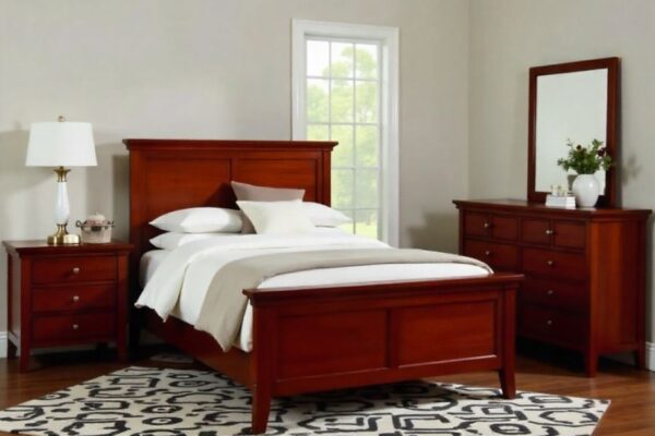 what colors go with cherry wood bedroom furniture