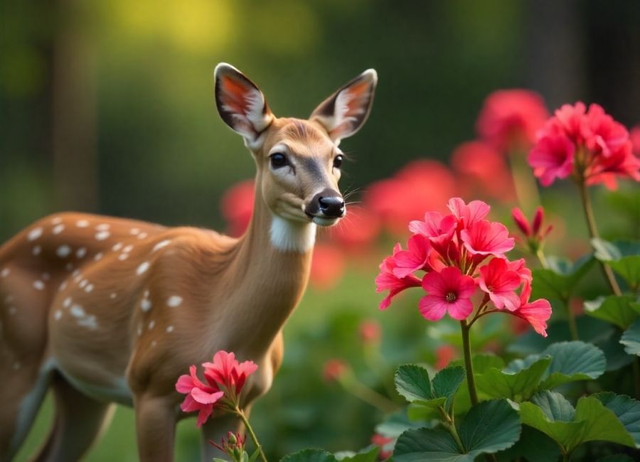 do deer eat geraniums