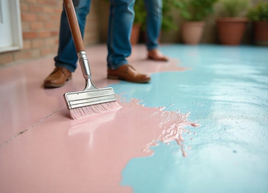 how do you remove paint from cement