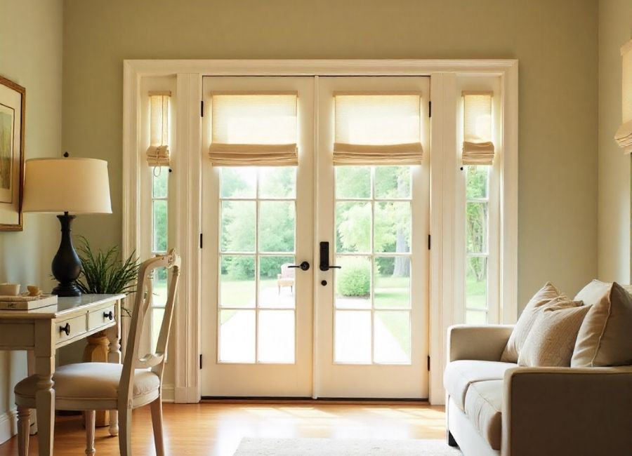window covering ideas for french doors