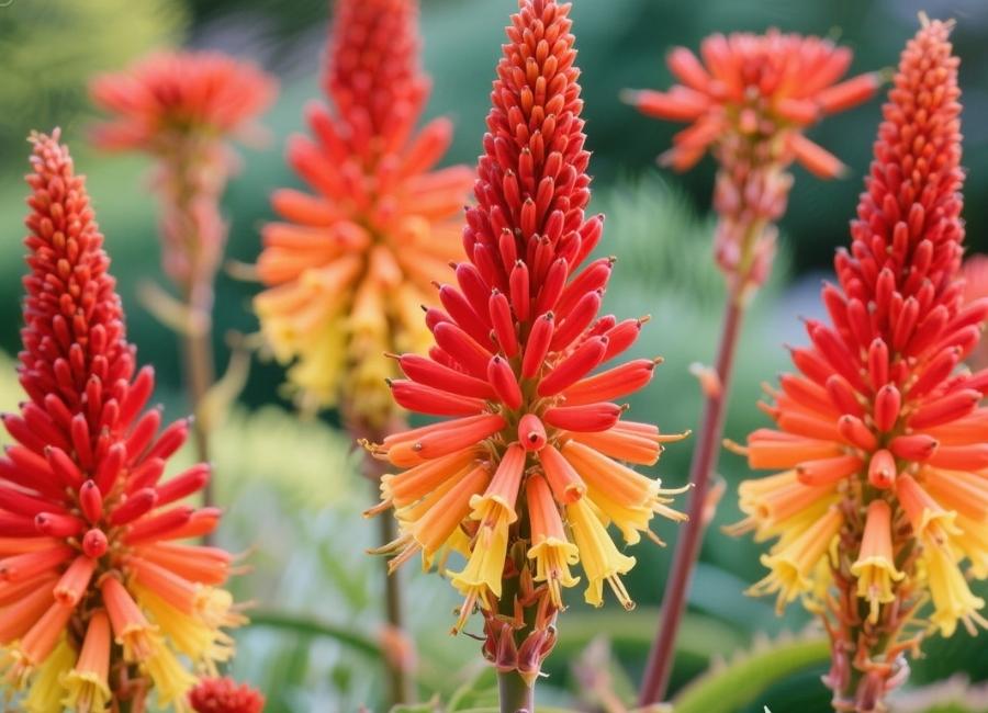 red hot poker plants
