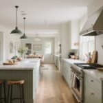how to fill awkwardly wide kitchen