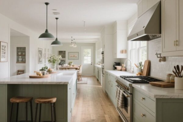 how to fill awkwardly wide kitchen