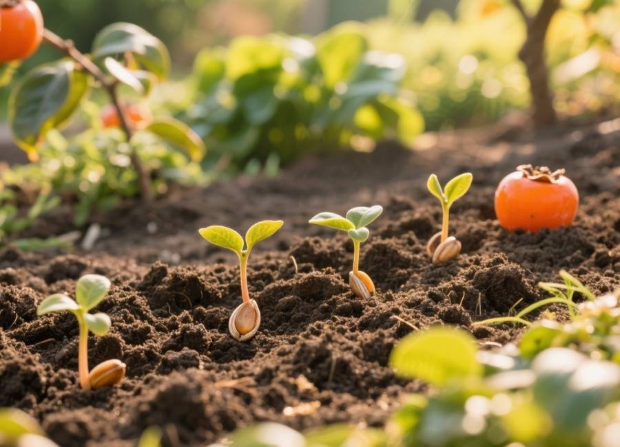 how to grow persimmon from seed