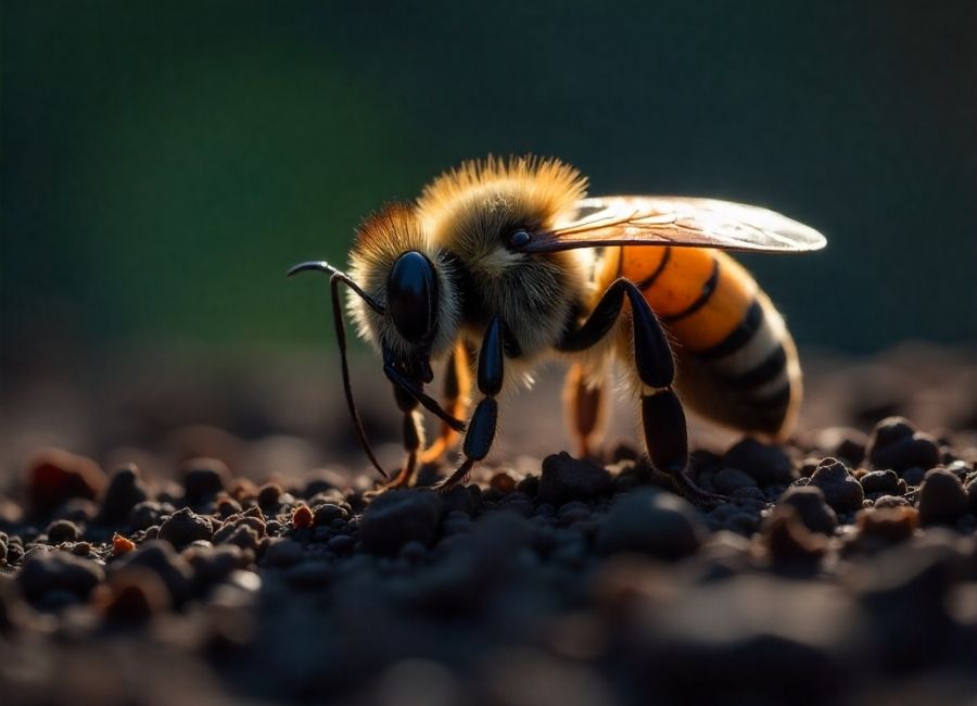 how to get rid of bees in the ground