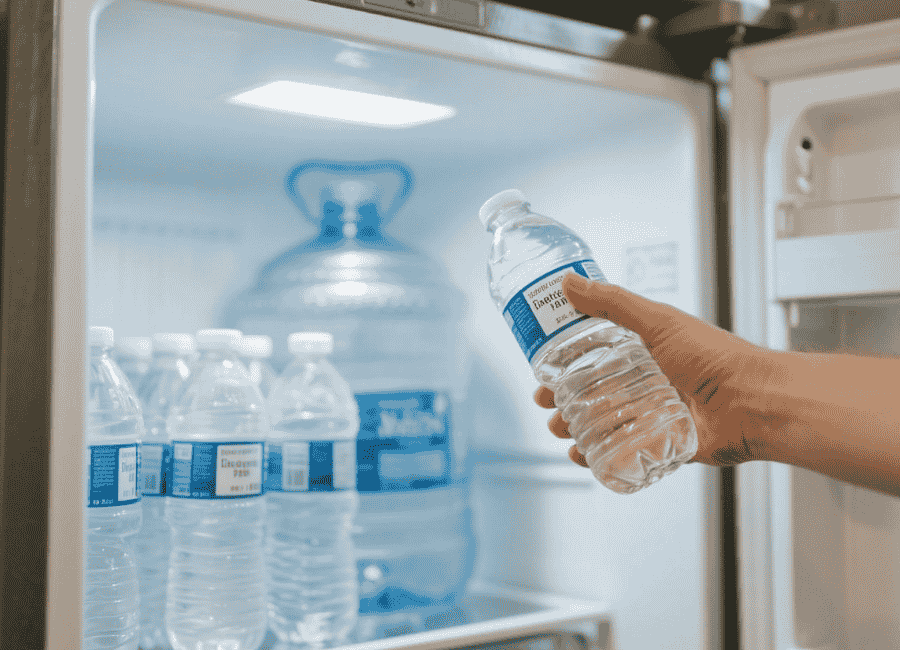 how long does water stay in the fridge