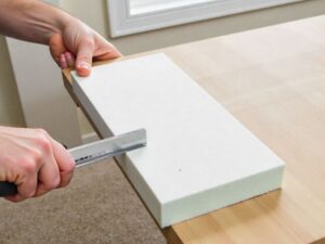 how to cut foam cushion