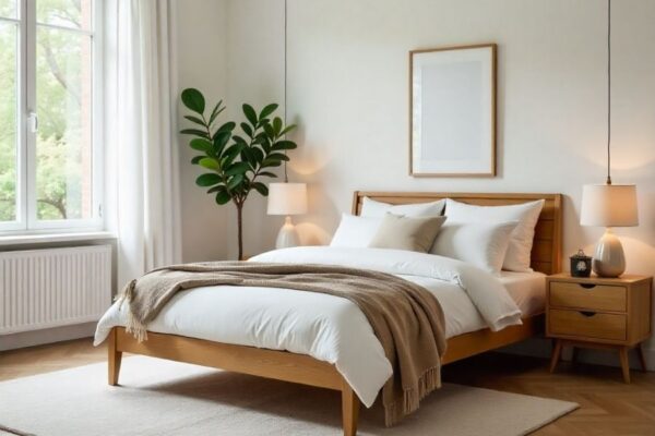 how to mix and match wood furniture in bedroom