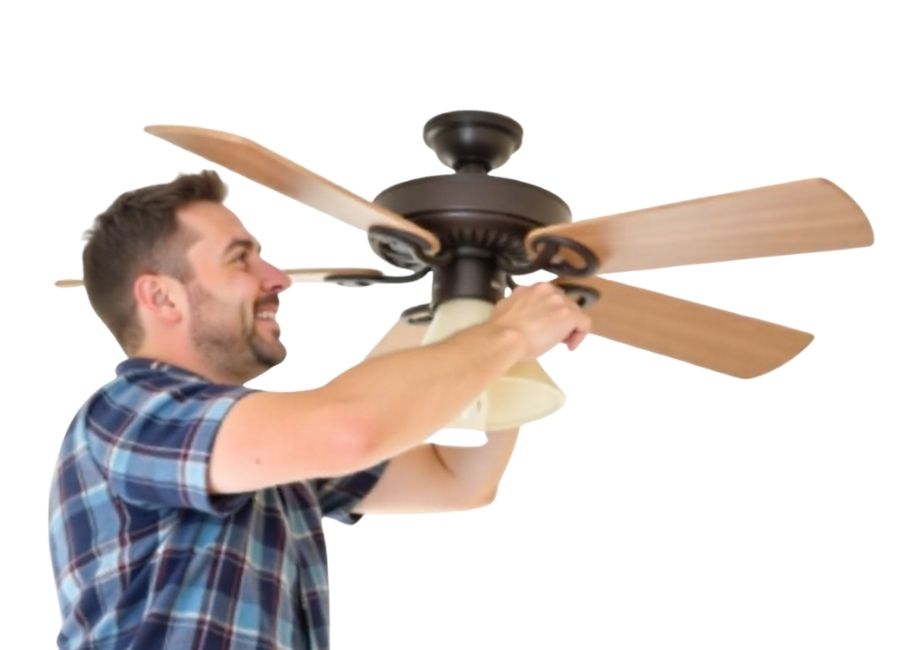 how to install a ceiling fan with existing wiring