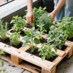herb pallet garden
