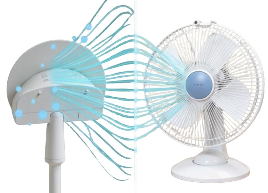 how to make fan blow cold air