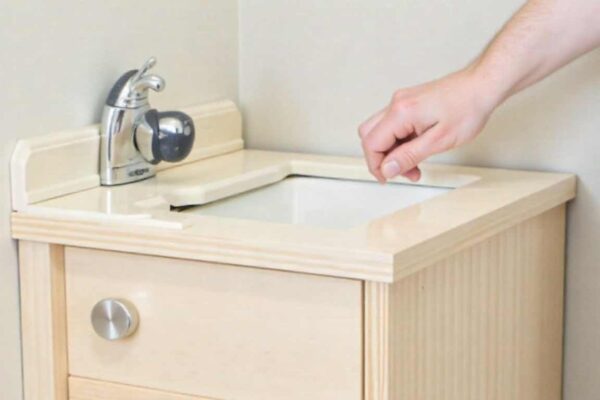 how to install melamin board vertically to the wall