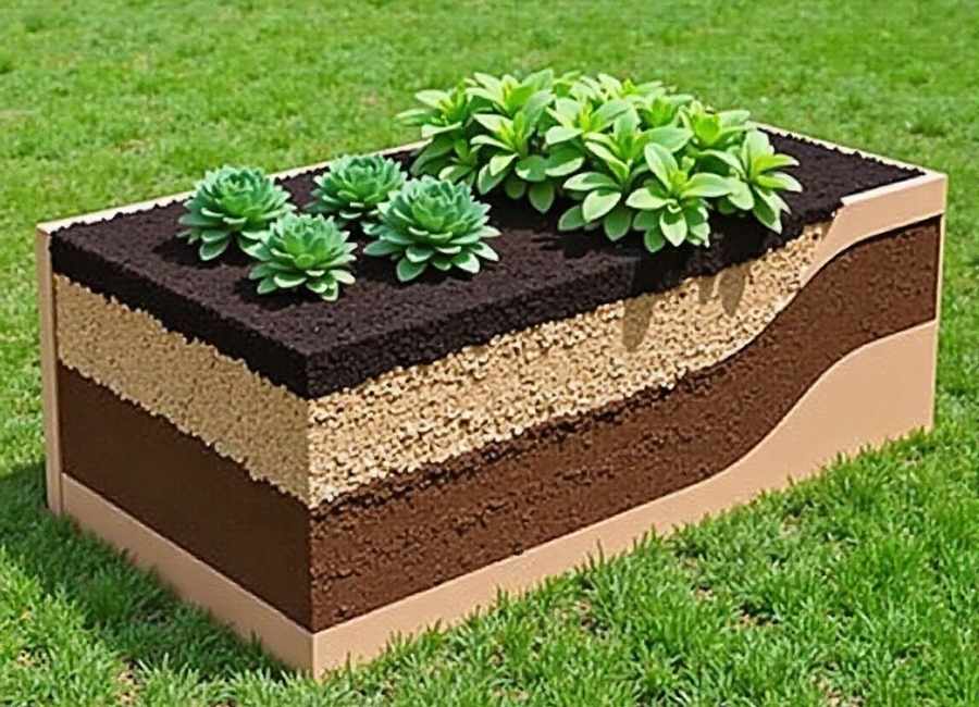 how to fill a raised garden bed