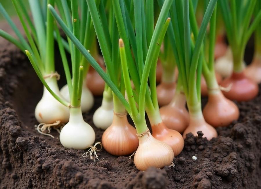 how to plant onion sets in a raised bed