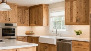 oak cabinets