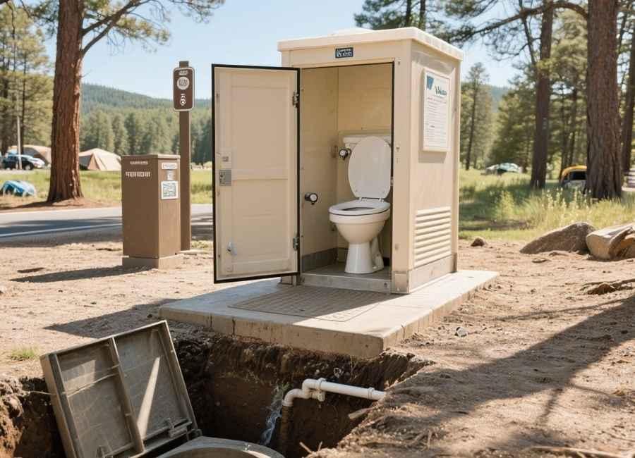 what is a vault toilet