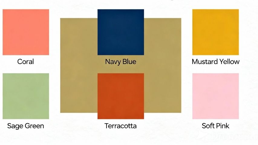 what colors go with khaki