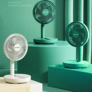 Rechargeable 5-Inch Foldable Mini Fan HCZ21 – Green