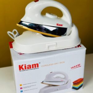 Kiam ES596 1000W Cordless Electric Dry Iron – Fast & Convenient Ironing Solution