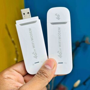 4G LTE WiFi Modem Router – Supports All Bangladesh SIM Cards – High-Speed Wireless Internet Device – White