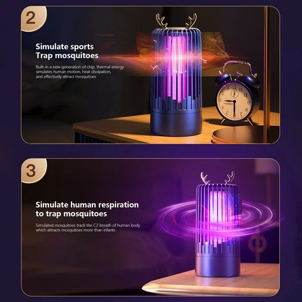 USB Electric Mosquito Killer Lamp – Silent Insect Trap - Image 3