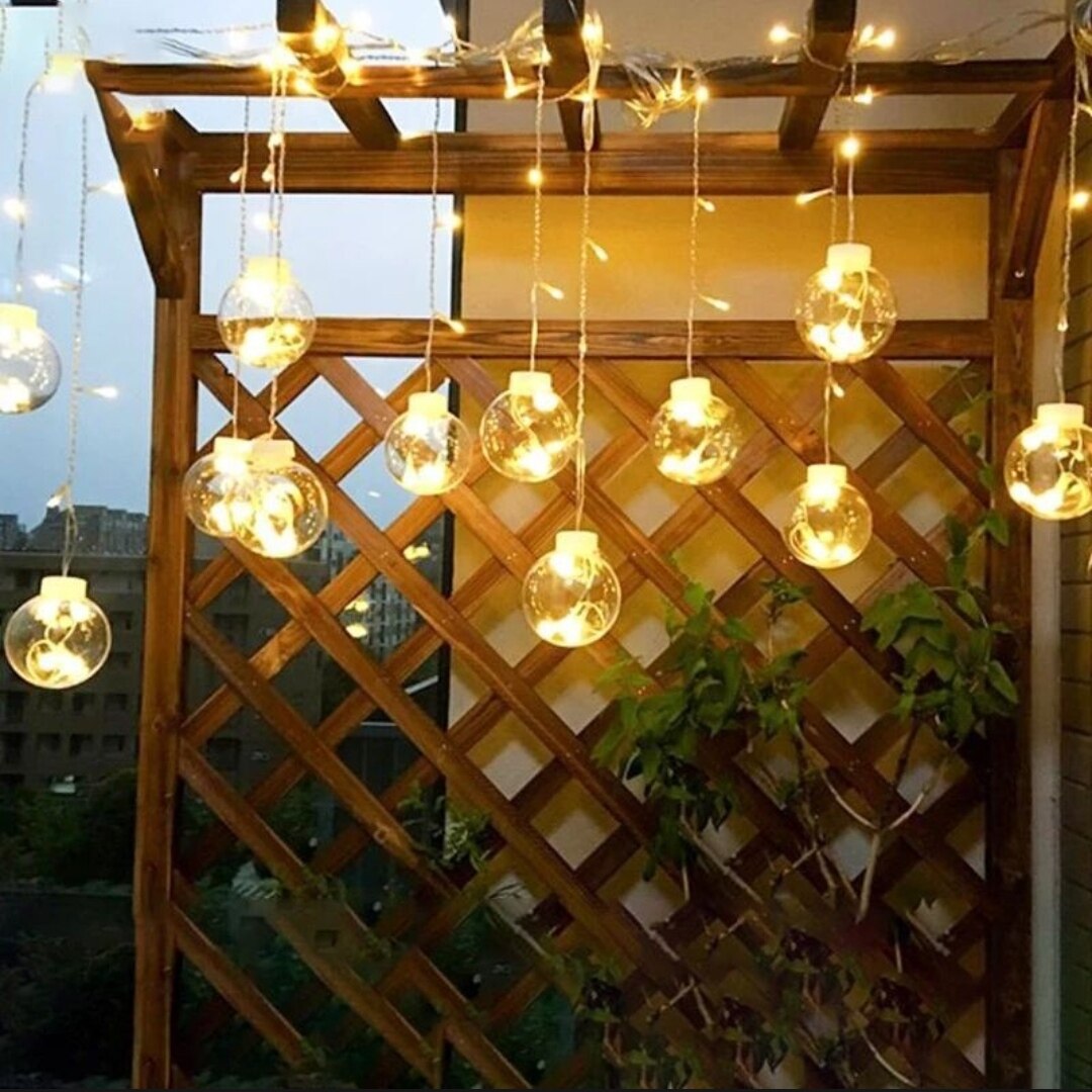 Wish Ball LED Fairy Curtain Light – 16ft String with 12 Decorative Ball Lights - Image 3
