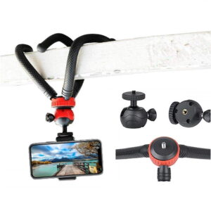 Octopus Flexible Tripod with Ball Head – DSLR, Smartphone & Vlogging Stand