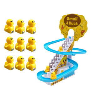 Electric Duck Climbing Stairs Musical Toy with Lights