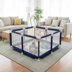 Kids Safety Playpen with Breathable Mesh – Portable Indoor & Outdoor Play Yard