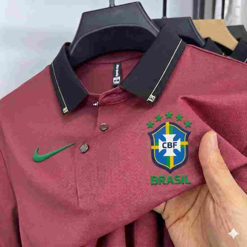 Premium Brazil World Cup Polo Shirt – Stylish Sports Edition - Image 3