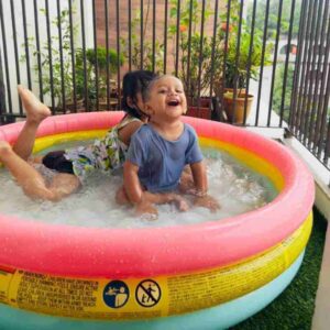 👶 34 Inch Baby Splash Pool – Safe Inflatable Swimming Pool for Children