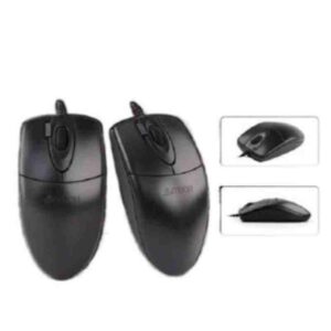 A4Tech OP-730D High-Precision USB Wired Optical Mouse – 1600 DPI, Ergonomic Design for PC & Laptop