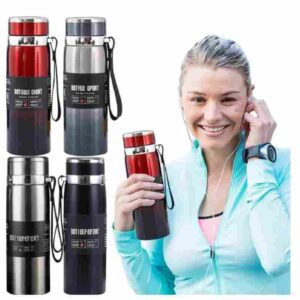 1L 316 Stainless Steel Thermos Flask – Vacuum Insulated Hot & Cold Water Bottle for Tea, Coffee & Drinks